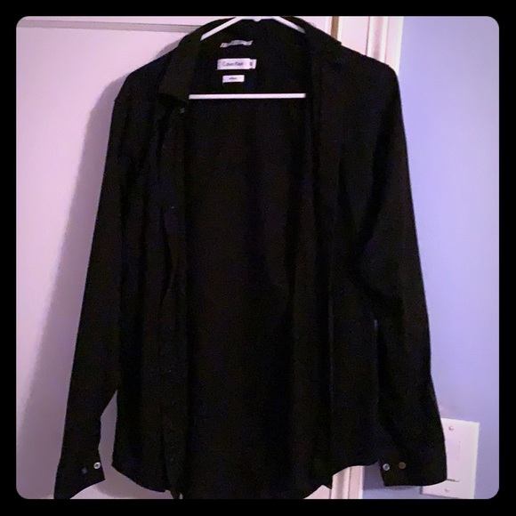 Calvin Klein Black Dress Shirt - Picture 1 of 4
